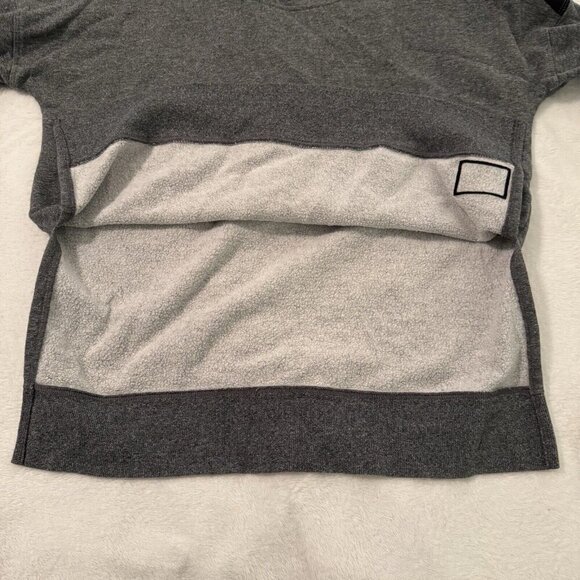 Calvin Klein Performance Crop Pullover Sweatshirt Cowl Neck Womens Small Grey - Picture 9 of 11